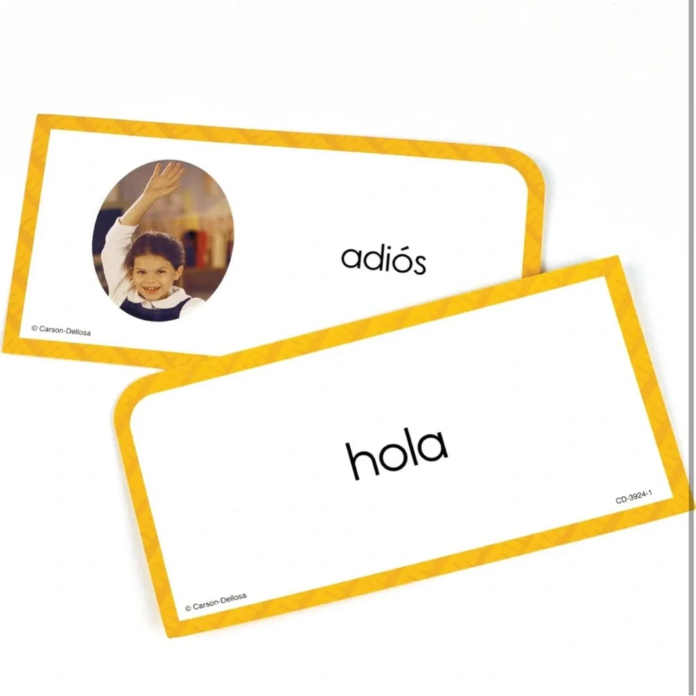 Carson Dellosa 104 Spanish Flash Cards for Kids